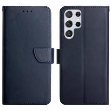  Galaxy S23 Ultra Fodral &Auml;kta L&auml;der Nappa Textur Bl&aring; - Teknikhallen.se