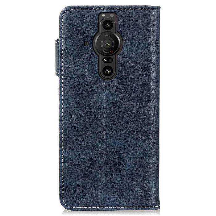 Bild 3,  Sony Xperia Pro-I Fodral S-Line Läder Blå - Teknikhallen.se