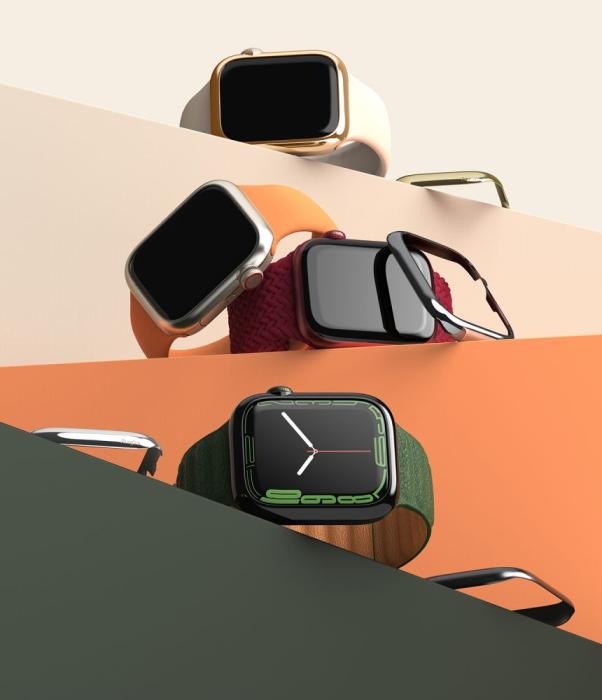 Bild 2, Ringke Ringke Apple Watch 7/8 45 mm Skal Bezel Styling Svart - Teknikhallen.se