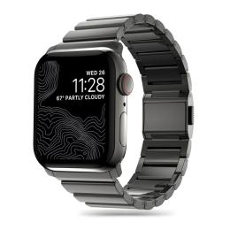 Tech-Protect Tech-Protect Apple Watch 42/44/45/46/49 mm Armband Steelband Svart - Teknikhallen.se