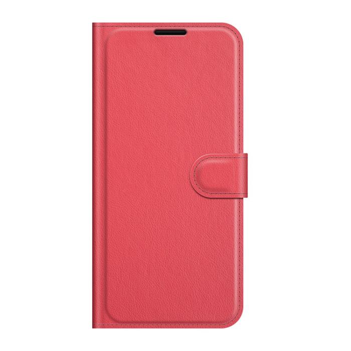 Bild 2,  Samsung Galaxy S22 Ultra Fodral Litchi Läder Röd - Teknikhallen.se