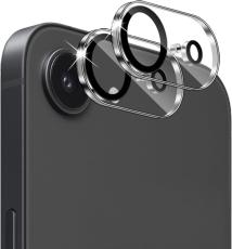  2-Pack iPhone 17e / 16e Linsskydd I H&auml;rdat Glas - Teknikhallen.se