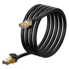 BASEUS Baseus 2m Cat7 RJ45 N&auml;tverkskabel Svart - Teknikhallen.se