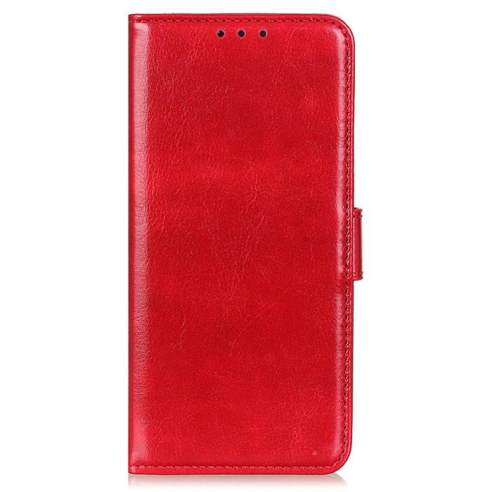Bild 5,  Samsung Galaxy A16 / A26 5G Fodral Crazy Horse Läder Röd - Teknikhallen.se