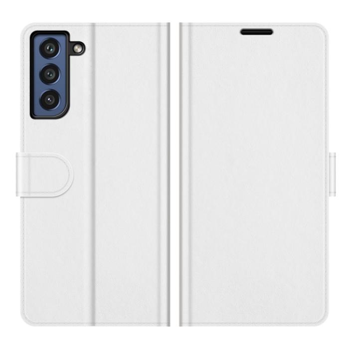 Bild 2,  Samsung Galaxy S21 FE Fodral Solid Läder Vit - Teknikhallen.se