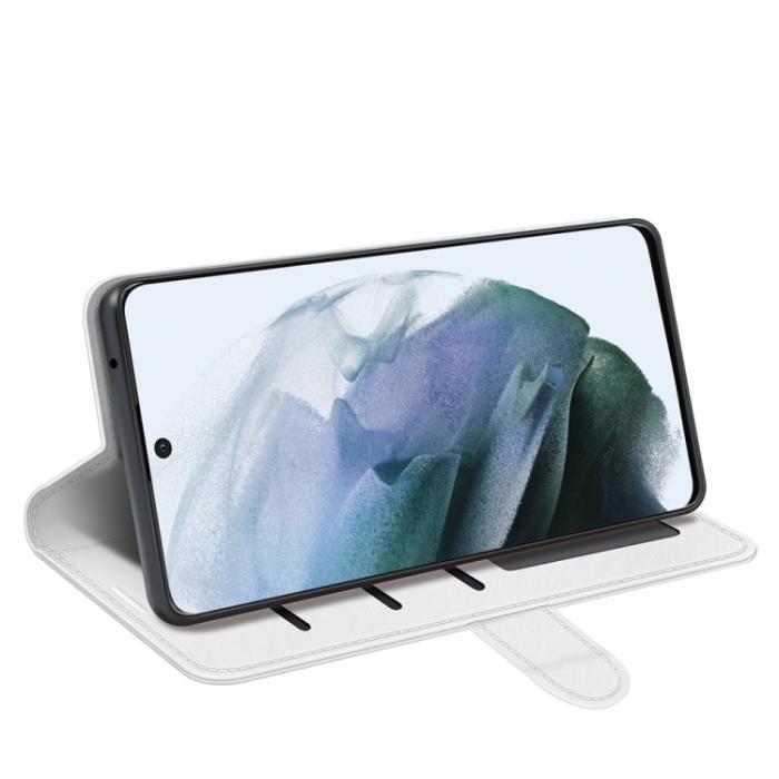 Bild 4,  Samsung Galaxy S21 FE Fodral Solid Läder Vit - Teknikhallen.se