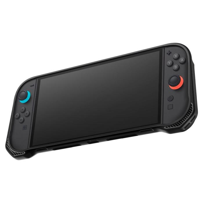 Bild 2, Spigen Spigen Nintendo Switch 2 Skal Rugged Armor Matt Svart - Teknikhallen.se
