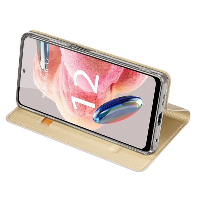 Bild 3, DUX DUCIS DUX DUCIS Xiaomi Redmi Note 12 4G Fodral Skin Pro Guld - Teknikhallen.se