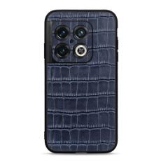  OnePlus 10 Pro 5G Skal Krokodil Textur Bl&aring; - Teknikhallen.se