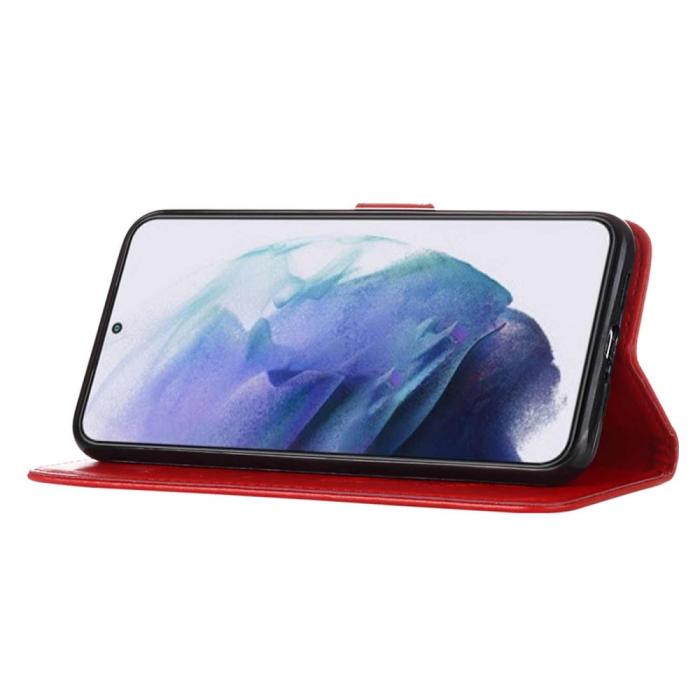 Bild 3,  Samsung Galaxy S23 Plus Fodral Fjäril Röd - Teknikhallen.se
