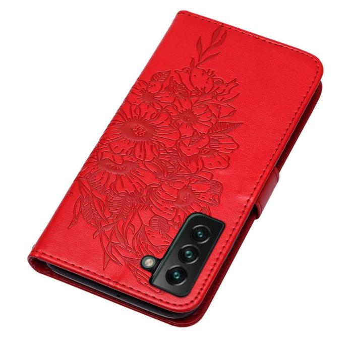 Bild 5,  Samsung Galaxy S23 Plus Fodral Fjäril Röd - Teknikhallen.se