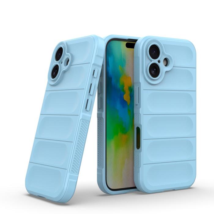 Bild 2,  iPhone 16 Plus Skal Magic Shield Ljus Blå - Teknikhallen.se