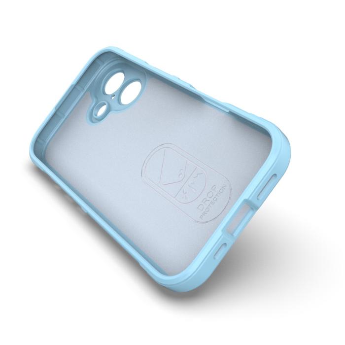Bild 3,  iPhone 16 Plus Skal Magic Shield Ljus Blå - Teknikhallen.se