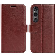  Sony Xperia 1 VI Fodral Crazy Horse L&auml;der Brun - Teknikhallen.se