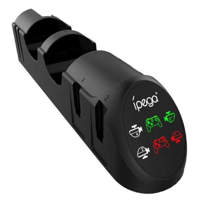 Bild 2, iPega iPega 6in1 Laddningsbas för Nintendo Switch Joy-Con/Pro - Teknikhallen.se