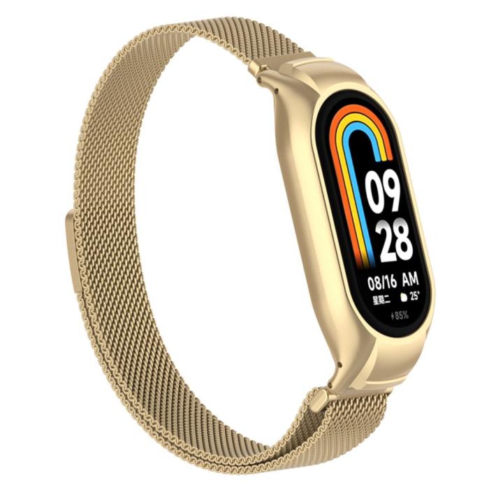 Bild 2,  Xiaomi Smart Band 8 Armband Milanese Loop Metall Guld - Teknikhallen.se