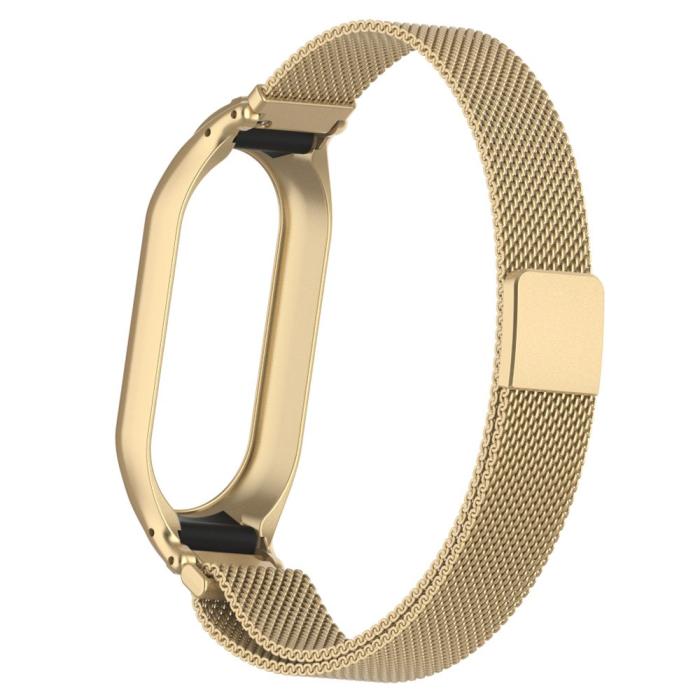 Bild 6,  Xiaomi Smart Band 8 Armband Milanese Loop Metall Guld - Teknikhallen.se