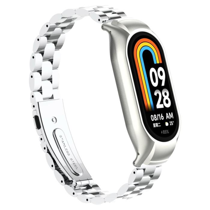 Bild 2,  Xiaomi Smart Band 8 Lyxigt Metallarmband Silver - Teknikhallen.se