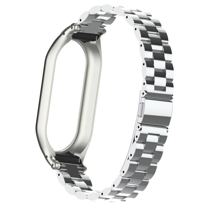 Bild 6,  Xiaomi Smart Band 8 Lyxigt Metallarmband Silver - Teknikhallen.se