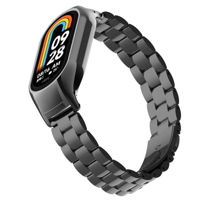 Bild 4,  Xiaomi Smart Band 8 Lyxigt Metallarmband Svart - Teknikhallen.se