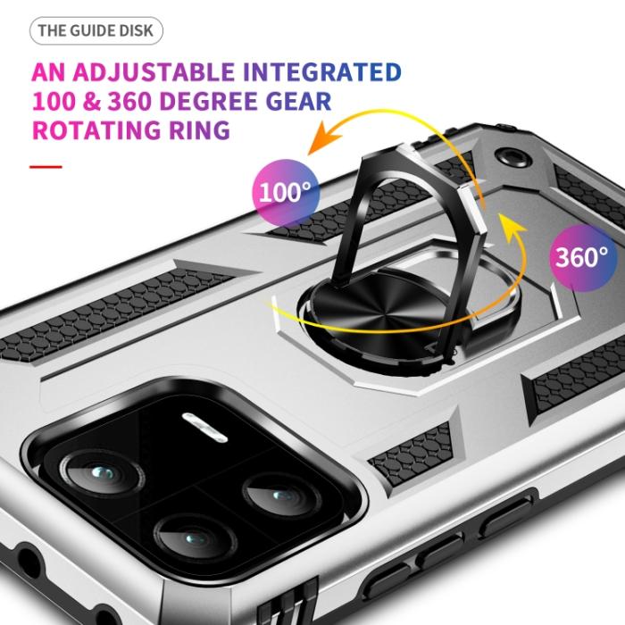Bild 4,  Xiaomi 13 Pro 5G Skal Ring Armor Silver - Teknikhallen.se