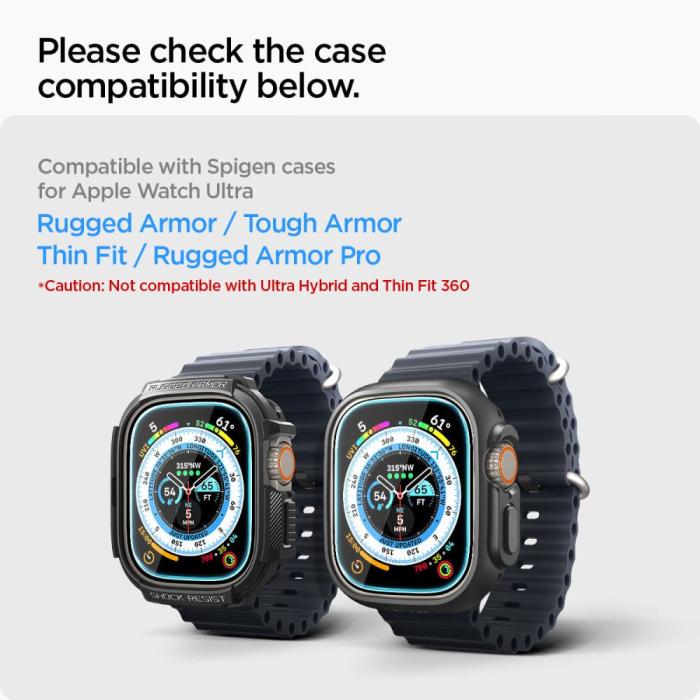Bild 6, Spigen Spigen Apple Watch Ultra 49 mm 2-PACK 