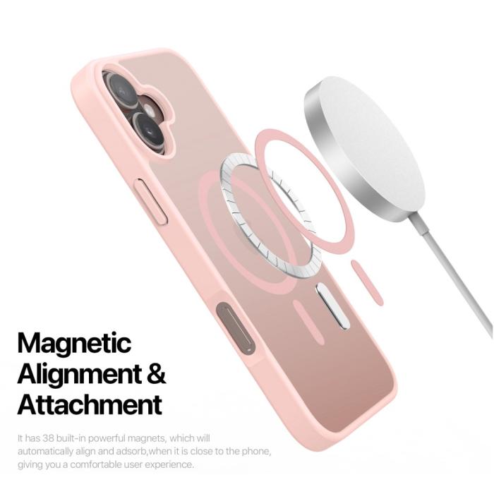 Bild 5, DUX DUCIS DUX DUCIS iPhone 16 Skal MagSafe Yind Series Matt Rosa - Teknikhallen.se