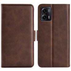  Motorola Moto G73 5G Fodral Magnetisk St&auml;ngning Brun - Teknikhallen.se