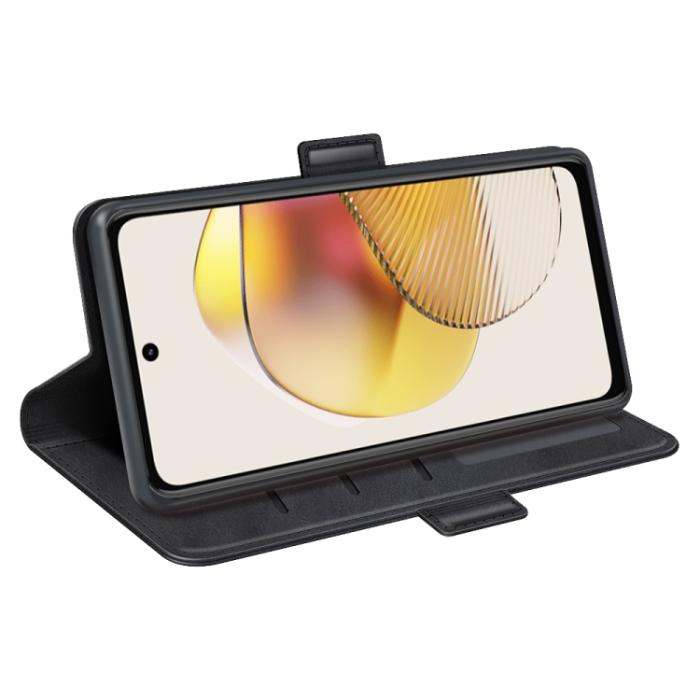 Bild 5,  Motorola Moto G73 5G Fodral Magnetisk Stängning Svart - Teknikhallen.se