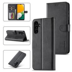 LC.IMEEKE LC.IMEEKE Samsung Galaxy A24 5G Fodral L&auml;der Svart - Teknikhallen.se
