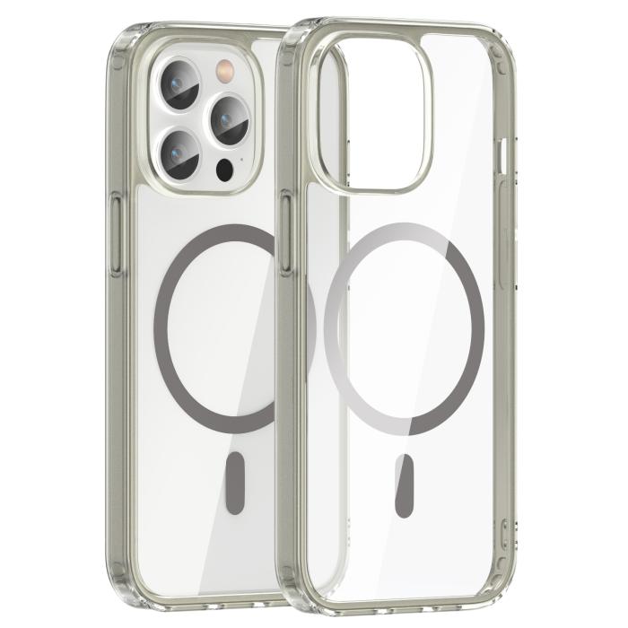 Bild 2, ColorPop ColorPop iPhone 13 Pro Skal CH MagSafe Transparent/Titanium - Teknikhallen.se