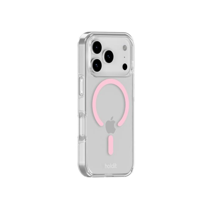 Bild 2, holdit holdit iPhone 17 Pro MagSafe Mobilskal Pink/Transparent - Teknikhallen.se