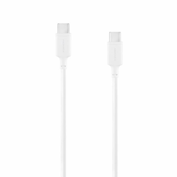 Bild 3, MOMAX MOMAX 3A 1m Type-C - Type-C Laddningskabel - Vit - Teknikhallen.se