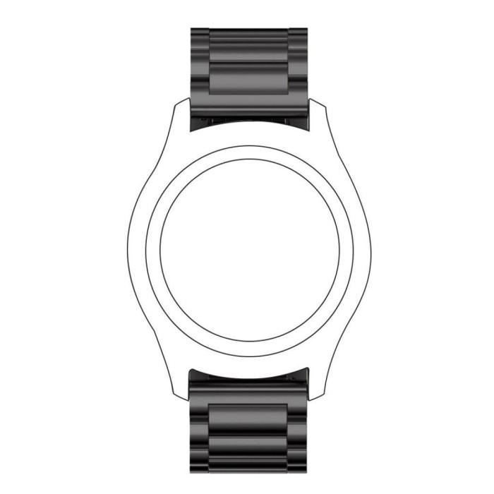 Bild 2,  Lyxigt Metallarmband I Rostfritt Stål - Svart (22 mm) - Teknikhallen.se