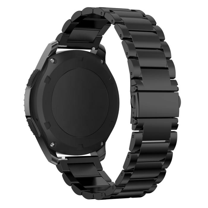 Bild 5,  Lyxigt Metallarmband I Rostfritt Stål - Svart (22 mm) - Teknikhallen.se