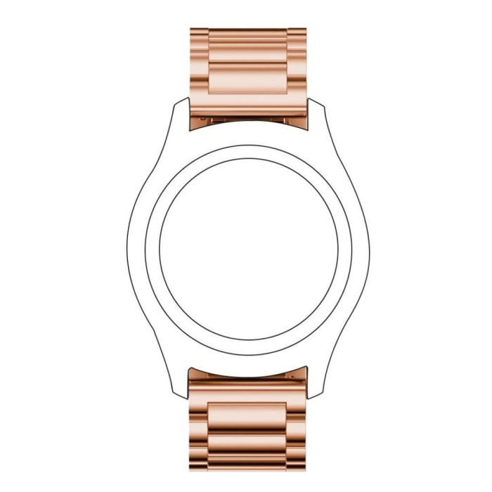 Bild 2,  Lyxigt Metallarmband I Rostfritt Stål - Roséguld (22 mm) - Teknikhallen.se