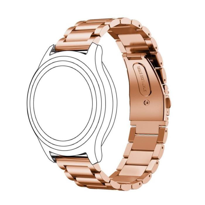 Bild 3,  Lyxigt Metallarmband I Rostfritt Stål - Roséguld (22 mm) - Teknikhallen.se
