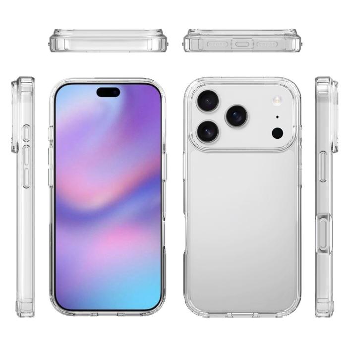 Bild 2,  iPhone 17 Pro Skal Shockproof Hybrid Transparent - Teknikhallen.se
