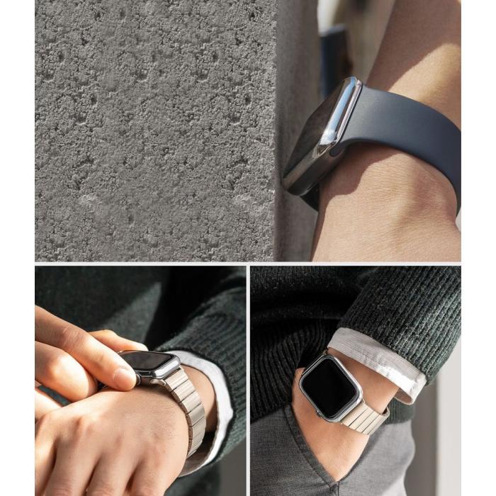 Bild 5, Ringke Ringke Apple Watch 7/8 45 mm Skal Bezel Styling Svart - Teknikhallen.se
