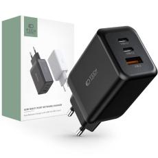 Tech-Protect Tech-Protect 65W PD/QC V&auml;ggladdare 2x USB-C 1x USB-A Svart - Teknikhallen.se