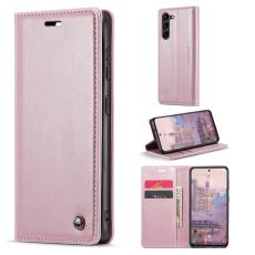 CASEME CASEME Samsung Galaxy S23 Plus Fodral Wax Textur Ros&eacute;guld - Teknikhallen.se