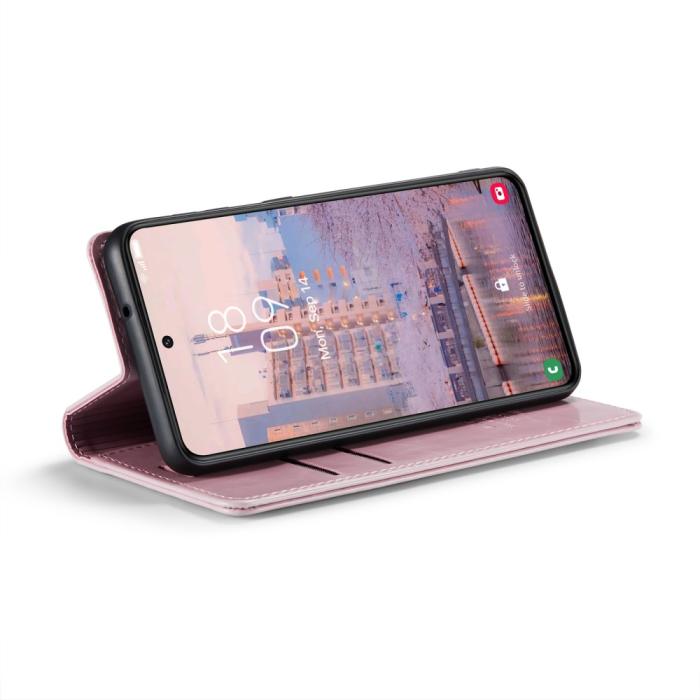 Bild 3, CASEME CASEME Samsung Galaxy S23 Plus Fodral Wax Textur Roséguld - Teknikhallen.se