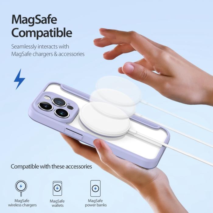 Bild 3, DUX DUCIS DUX DUCIS iPhone 14 Pro Fodral MagSafe Skin X Pro Lila - Teknikhallen.se