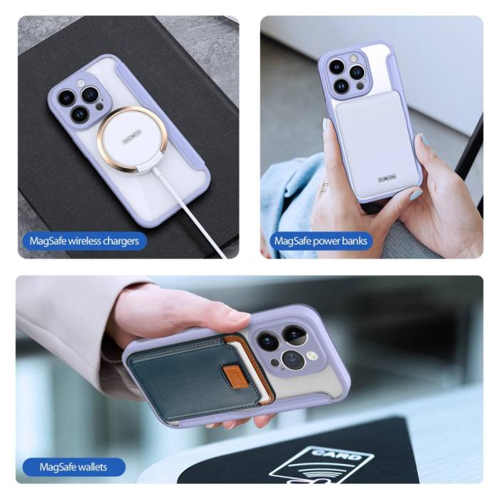 Bild 5, DUX DUCIS DUX DUCIS iPhone 14 Pro Fodral MagSafe Skin X Pro Lila - Teknikhallen.se