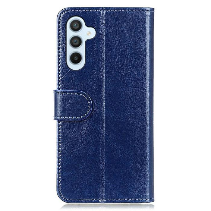 Bild 6,  Samsung Galaxy A16 / A26 5G Fodral Crazy Horse Läder Blå - Teknikhallen.se