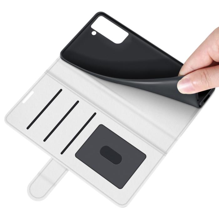 Bild 6,  Samsung Galaxy S21 FE Fodral Solid Läder Vit - Teknikhallen.se