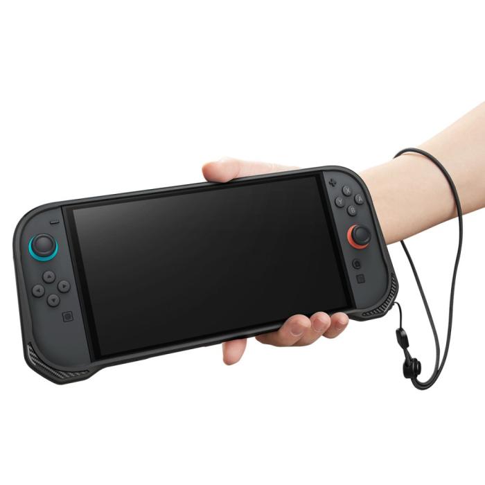 Bild 6, Spigen Spigen Nintendo Switch 2 Skal Rugged Armor Matt Svart - Teknikhallen.se