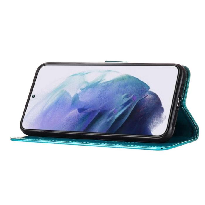 Bild 3,  Samsung Galaxy S23 Plus Fodral Fjäril Blå - Teknikhallen.se
