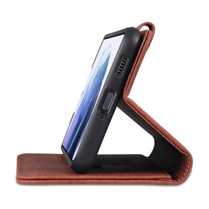 Bild 5, AZNS AZNS Samsung Galaxy S23 Plus Fodral Retro Läder Blå - Teknikhallen.se