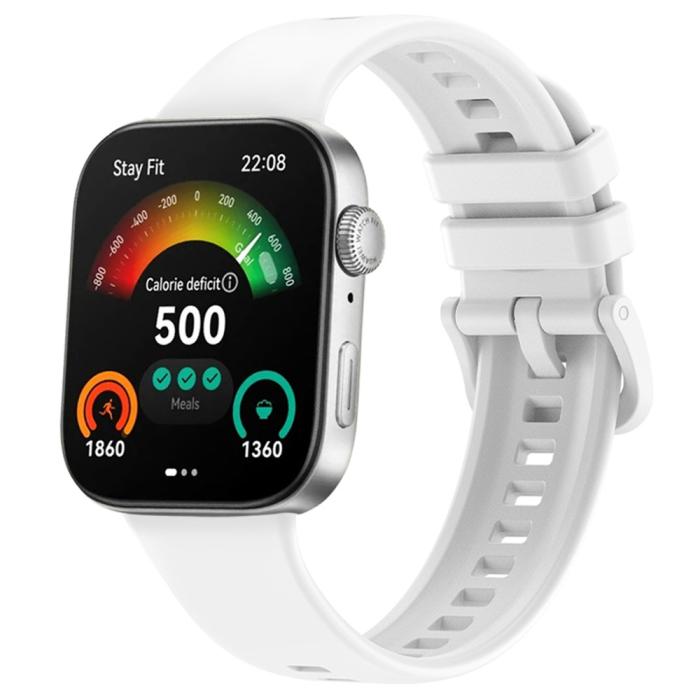 Bild 3,  Huawei Watch Fit 3 Klockarmband Silikon Vit - Teknikhallen.se